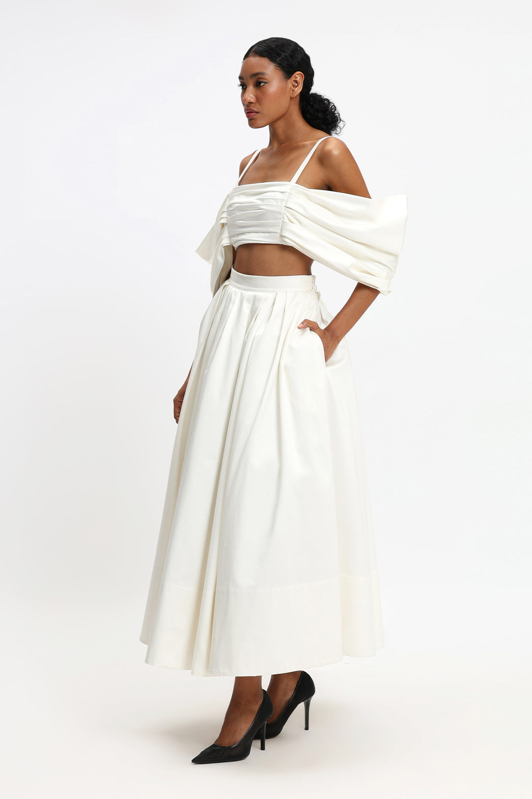 Tea Length Midi Skirt