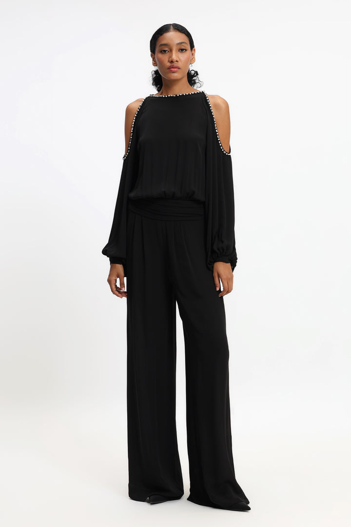 Cold Shoulder Jumpsuit