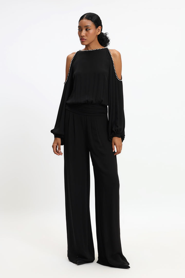 Cold Shoulder Jumpsuit