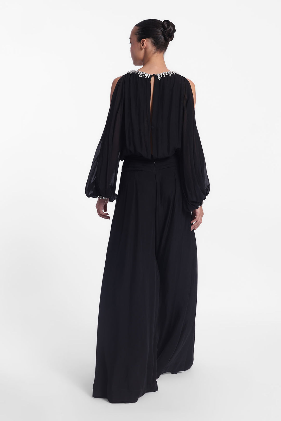 SLIT SLEEVE JUMPSUIT