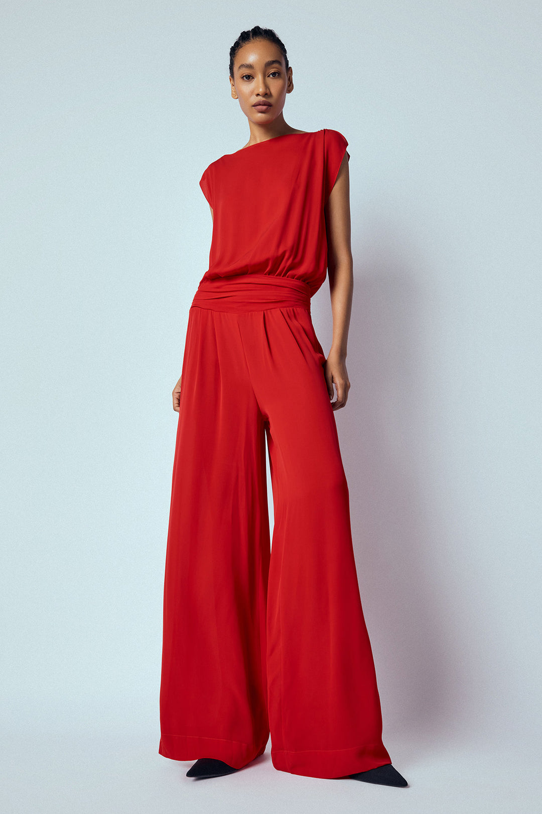 BOAT NECK JUMPSUIT